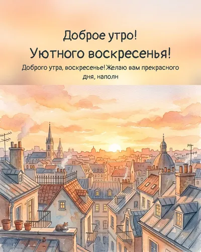 Доброе утро! Уютного воскресенья! — morning city 09